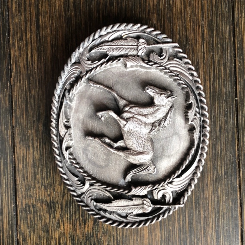 Buckle with horse motif